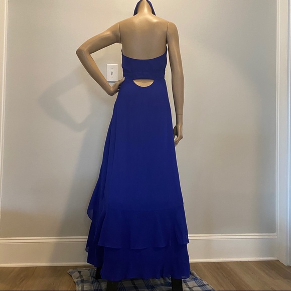 Parker Black Label Halter Ruffle Gown - Picture 8 of 10